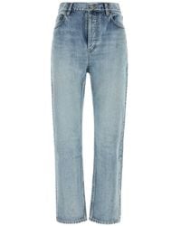 Saint Laurent - 90's High-Rise Cropped Slim Jeans - Lyst
