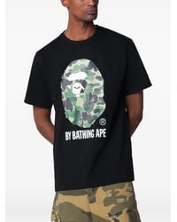 A Bathing Ape - T-Shirt With Camouflage Print - Lyst