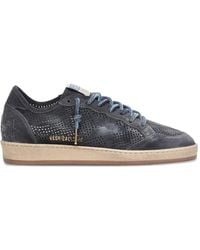 Golden Goose - Ball Star Sneakers Aus Perforiertem Wildleder Mit Wildlederstern - Lyst
