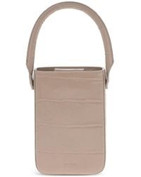 BY FAR - Mini Crocodile-Effect Leather Shoulder Bag - Lyst