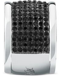 KARL LAGERFELD - Crystal-Embellished Band Ring - Lyst