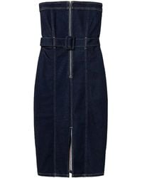 Twinset - Denim Bustier Dress - Lyst