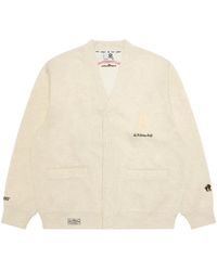 Aape By A Bathing Ape - Appliqué V-Neck Cardigan - Lyst