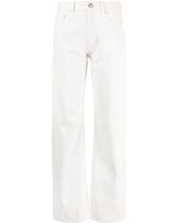 Moorer - Vaqueros Rectos De Talle Alto - Lyst
