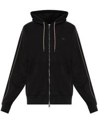 Burberry - Scott Logo-Embroidered Hoodie - Lyst