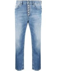 Dondup - Koons Loose-Fit Cropped Jeans - Lyst