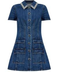 Self-Portrait - Shirt Dresses - Lyst