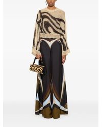 PUCCI - Marmo-Print Open-Knit Sweater - Lyst