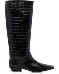 Jeffrey Campbell - Passo Croc-Effect Knee-High Boots - Lyst