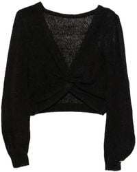 Twinset - Pull Crop À Détail Torsadé - Lyst