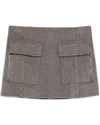 P.A.R.O.S.H. - Wool Cloth Skirt - Lyst