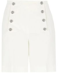 Etro - Button-Fastening High-Waist Shorts - Lyst