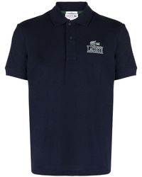 Lacoste - Logo-print Cotton Polo Shirt - Lyst
