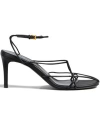 KHAITE - 75Mm Loulou Leather Sandals - Lyst