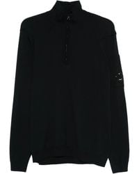 C.P. Company - Lens-Detail Half-Zip Sweater - Lyst