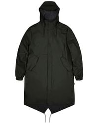 Rains - Fishtail Parka Drawstring Hooded Raincoat - Lyst