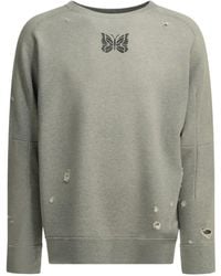 Needles - Sweater Met Vlinderprint En Gerafeld Effect - Lyst