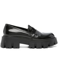 Premiata - Penny-slot Polished Leather Loafers - Lyst