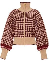 Cara Cara - Cárdigan Lyss con motivo pied de poule - Lyst