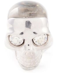 McQueen - Ring Mit Totenkopfmotiv - Lyst