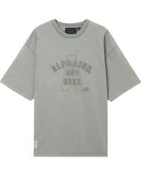 Alpha Industries - Embroidered-Logo Cotton T-Shirt - Lyst