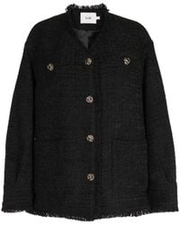 B+ AB - Tweed Button-up Jacket - Lyst