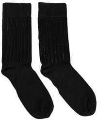 Dolce & Gabbana - Sequin-Embellished Ribbed-Knit Socks - Lyst