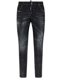 DSquared² - Jeans im Distressed-Look mit Farbklecksen - Lyst