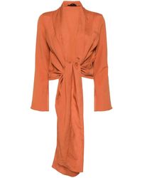 Voz - Blouse Cache-Cœur À Manches Longues - Lyst
