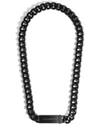 DSquared² - Logo-Plaque Chain-Link Necklace - Lyst