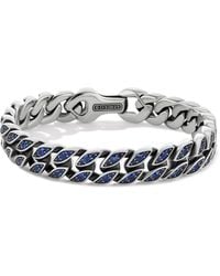 David Yurman - Sapphire Curb Chain Bracelet - Lyst