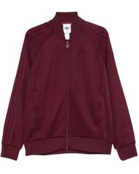 adidas - Logo-Embroidered Zip-Up Sweater - Lyst