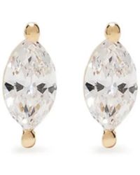 EF Collection - 14Kt Diamond Stud Earring - Lyst