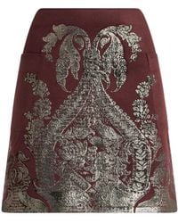 Etro - Minirock Mit Laminiertem Print, Damen, Größe - Lyst