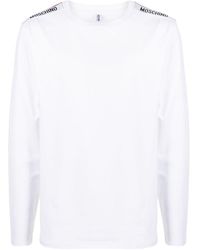 Moschino - T-shirt a maniche lunghe con stampa - Lyst