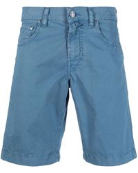Jacob Cohen - Logo-Patch Stretch Bermuda Shorts - Lyst