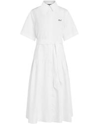 KARL LAGERFELD - タイウエスト ティアードシャツドレス - Lyst