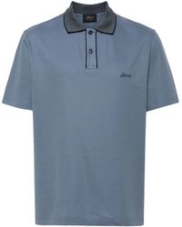 Brioni - Logo-Embroidered Polo Shirt - Lyst