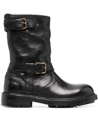 Dolce & Gabbana - Bikerstiefel Aus Leder - Lyst