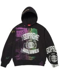 Supreme - Graphic-Print Drawstring Hoodie - Lyst