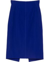 Mugler - High-Waisted Pencil Skirt - Lyst