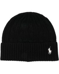 Polo Ralph Lauren - Cable-Knit Wool Beanie Hat - Lyst