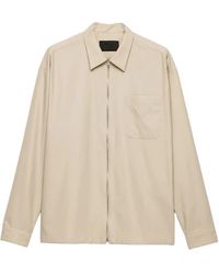 Prada - Giacca-Camicia Con Zip - Lyst