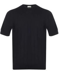 FILIPPO DE LAURENTIIS - T-Shirt Aus Geripptem Strick - Lyst