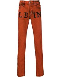 Philipp Plein - Iconic Plein Straight Leg Jeans - Lyst