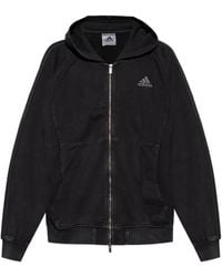 adidas - Adilenium Teamgeist Logo-Print Zip-Up Hoodie - Lyst