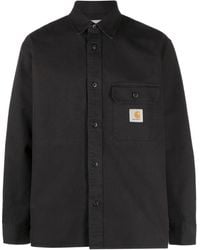 Carhartt - Logo-Patch Cotton Shirt - Lyst