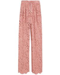 Dolce & Gabbana - Dna Floral Lace Trousers - Lyst