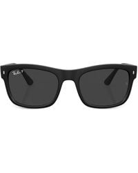 Ray-Ban - Logo-Plaque Square-Frame Sunglasses - Lyst