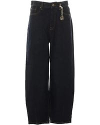 Liu Jo - Logo-Charm Wide-Leg Jeans - Lyst